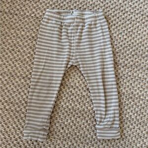 Quincy Mae Tan and White Striped Kids Casual Bottoms